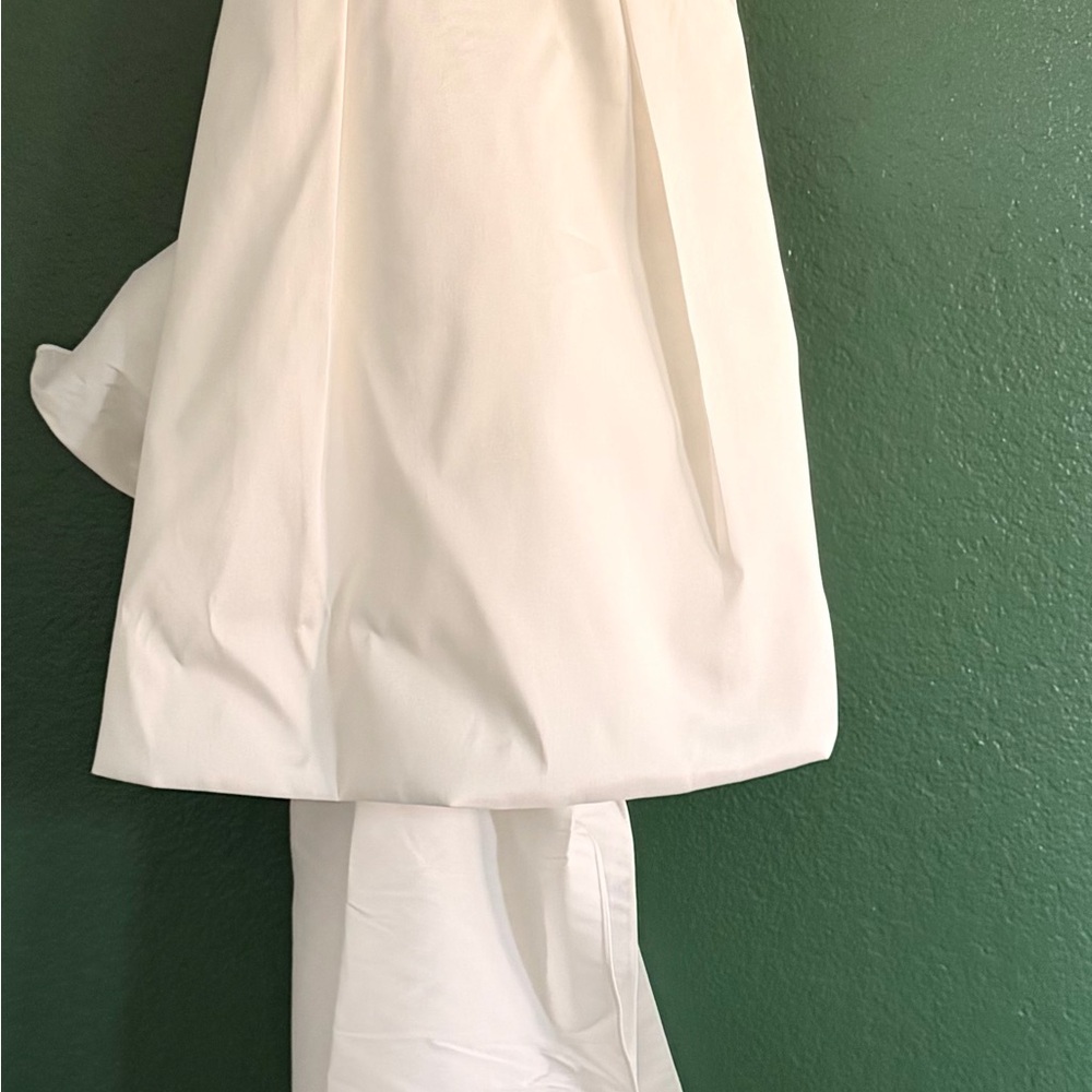 Jenny Yoo Ivory Satin Gown